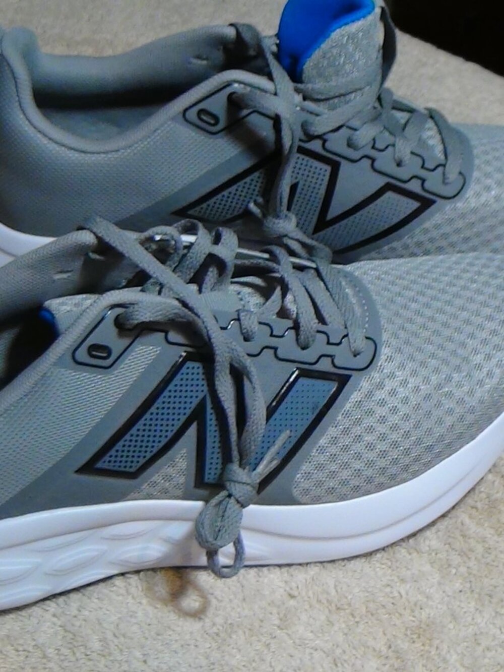 Mens New Balance 460 v4 Running Shoes Course Size 8 Grey Blue